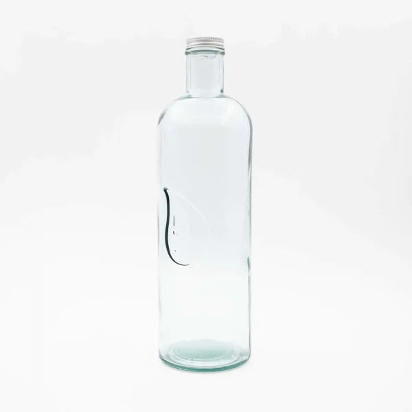 Botella de vidrio reciclado filtro para el agua binchotan carbón activo
