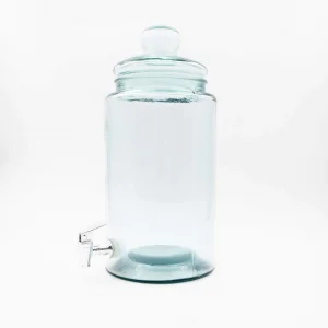 dispensador de agua de vidrio reciclado para binchotan